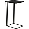 Beistelltisch in C-Form, Schwarz, 50 ¡Á 91 ¡Á 40 cm
