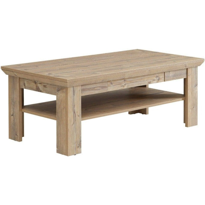 Couchtisch mit 1 Schublade aus Holzwerkstoff in Bramberg-Fichte, 120 ¡Á 45 ¡Á 60 cm